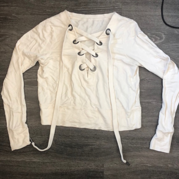 Alo Yoga Lace-Up Pullover Size Small - Picture 1 of 3